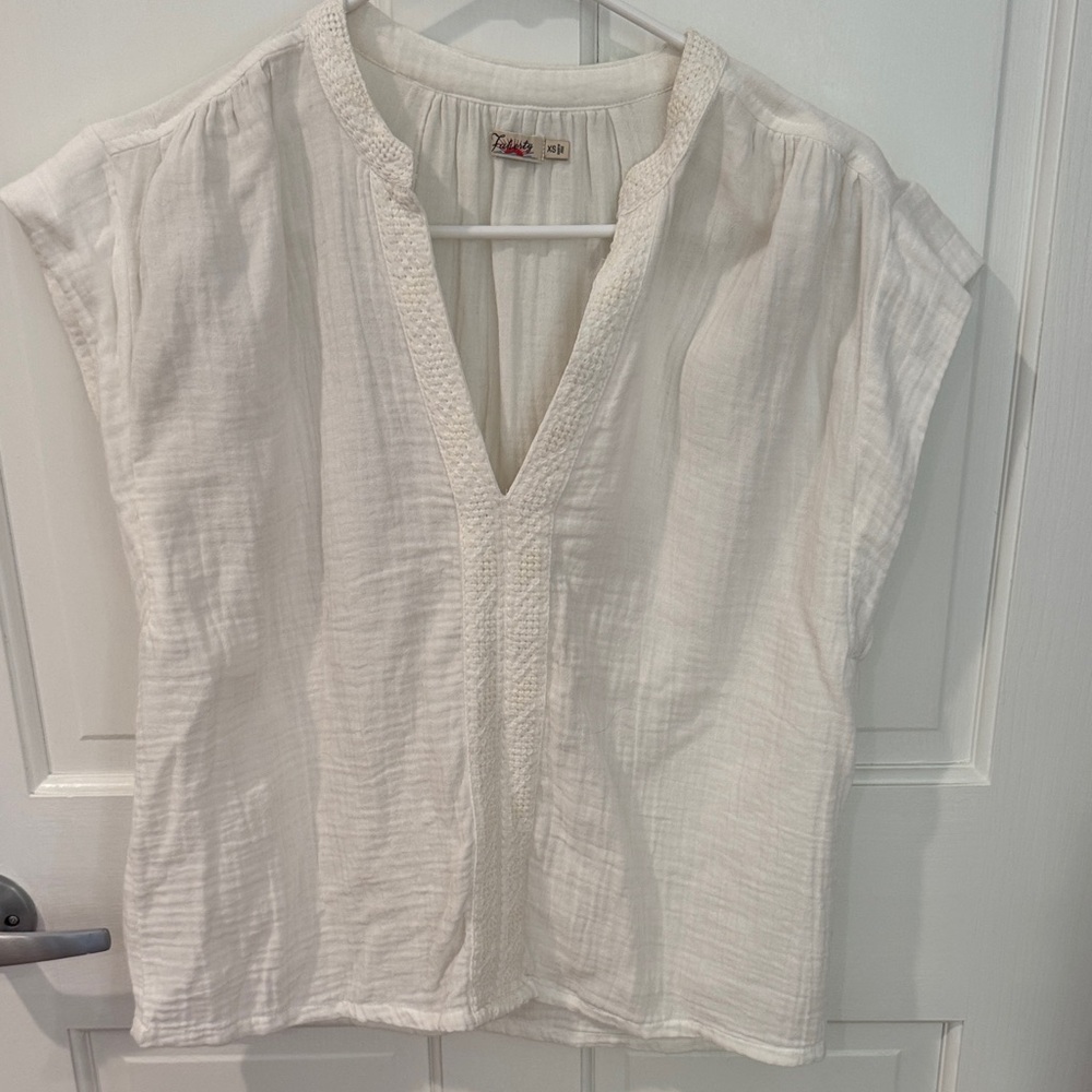 Faherty Cream Top